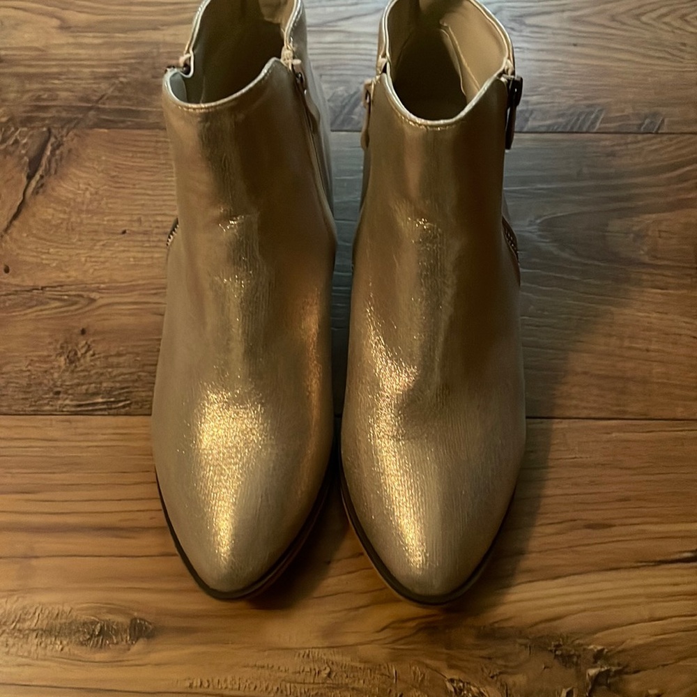 COPY - Gold Booties, NEW never worn, size 9